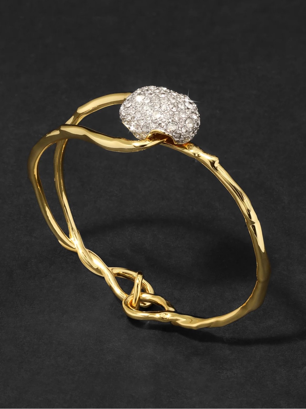 Alexis Bittar Solanales Crystal Pebble Clasp Bracelet
